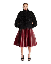 Burgundy Loretta Leather Skirt | PDP | Antonia