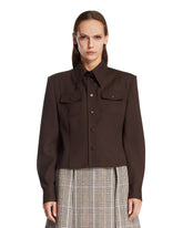 Brown Wool Blend Chavela Shirt | All | Antonia