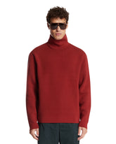 Burgundy High-Neck Sweater | PDP | Antonia