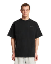 T-Shirt Nera Con Logo Swoosh - T-SHIRTS UOMO | PLP | Antonia