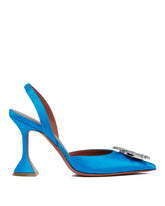Blue Satin Begum Sandals - Women | PLP | Antonia