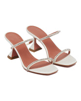 White Gilda 70 Sandals - Amina muaddi donna | PLP | dAgency