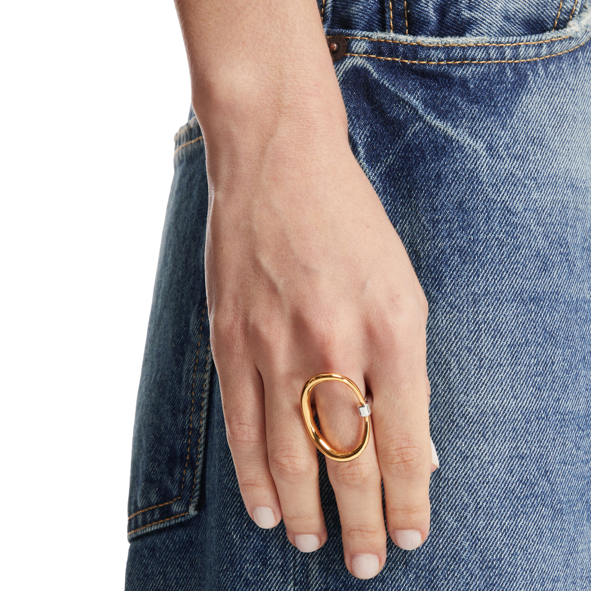 Two-Tone Turtle Ring | CHARLOTTE CHESNAIS - Antonia