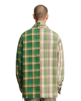 Green Patchwork Checkered Shirt | PDP | dAgency