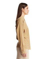 Camicia A Pannelli Beige | PDP | dAgency