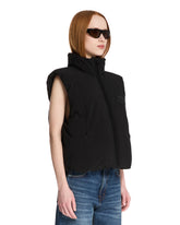 Black Sleeveless Puffer | PDP | Antonia
