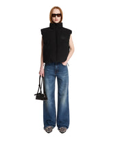 Black Sleeveless Puffer - Women's vests | PLP | Antonia