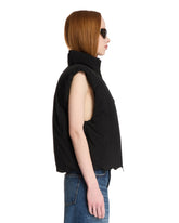 Black Sleeveless Puffer | PDP | Antonia