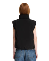 Black Sleeveless Puffer | PDP | Antonia