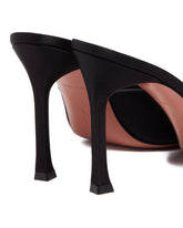 Black Alexa Satin Slippers | PDP | Antonia