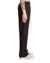 Black Trousers with Side Zip | PDP | Antonia