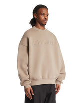 Beige Cotton Sweatshirt | PDP | Antonia