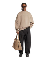 Beige Cotton Sweatshirt | PDP | Antonia