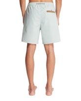 White Striped Swim Shorts | PDP | Antonia