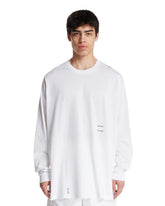 White Long-Sleeve Logo T-Shirt | PDP | Antonia