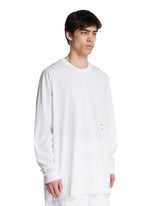 White Long-Sleeve Logo T-Shirt | PDP | Antonia