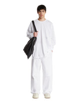 White Long-Sleeve Logo T-Shirt | PDP | Antonia