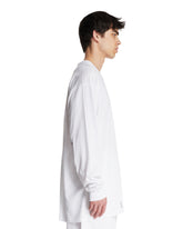 White Long-Sleeve Logo T-Shirt | PDP | Antonia