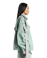 Green Gabardine Bomber Jacket | PDP | Antonia