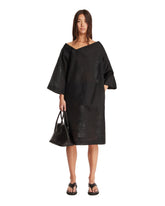 Black Asymmetric Dress | PDP | Antonia