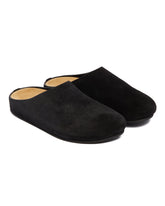 Black Suede Hugo Mules | PDP | Antonia