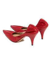 Red Liisa Leather Decollete | PDP | Antonia