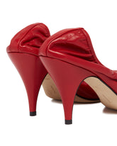 Red Liisa Leather Decollete | PDP | Antonia