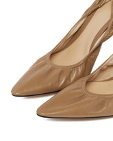 Brown Liisa Leather Pumps | PDP | Antonia