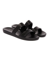 Black Foam Rubber Sandals | PDP | Antonia