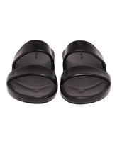 Black Foam Rubber Sandals | PDP | Antonia