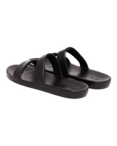 Black Foam Rubber Sandals | PDP | Antonia