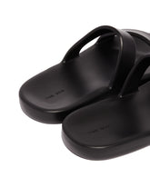 Black Foam Rubber Sandals | PDP | Antonia