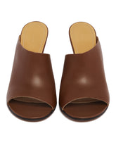 Brown Leather Signum Mules | PDP | Antonia
