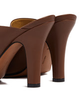 Brown Leather Signum Mules | PDP | Antonia