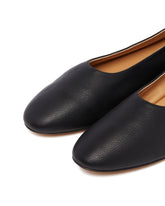 Black Awar Leather Flats | PDP | Antonia