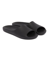 Black Ama Slip-on Rubber Sandals | PDP | Antonia