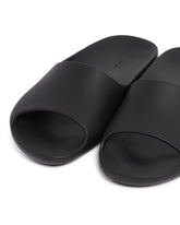 Black Ama Slip-on Rubber Sandals | PDP | Antonia