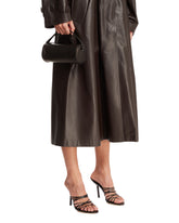 Black Leather Round 90s Bag | PDP | Antonia