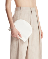 White Geo Leather Clutch | PDP | Antonia