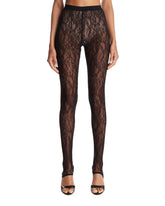 Black Lace Stirrup Leggings | PDP | Antonia