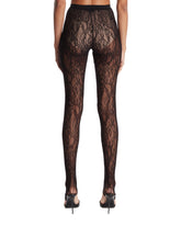 Black Lace Stirrup Leggings | PDP | Antonia