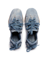 Blue Denim Lace-Up Shoes | PDP | Antonia