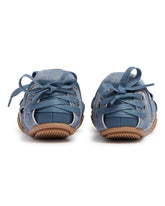 Blue Denim Lace-Up Shoes | PDP | Antonia