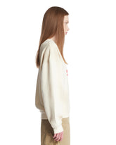 White Buttoned Sweatshirt | PDP | Antonia