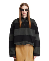 Green Polo-Collar Sweatshirt | PDP | Antonia