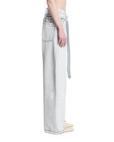 Blue 3D-Effect Denim Pants | PDP | Antonia