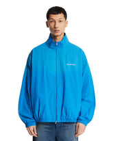 Light Blue Cotton Zip-Up Jacket | PDP | Antonia