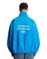 Light Blue Cotton Zip-Up Jacket | PDP | Antonia