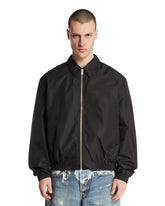 Black Nylon Zip-Up Jacket | PDP | Antonia