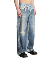 Blue Trompe L'Oeil Jeans | PDP | Antonia